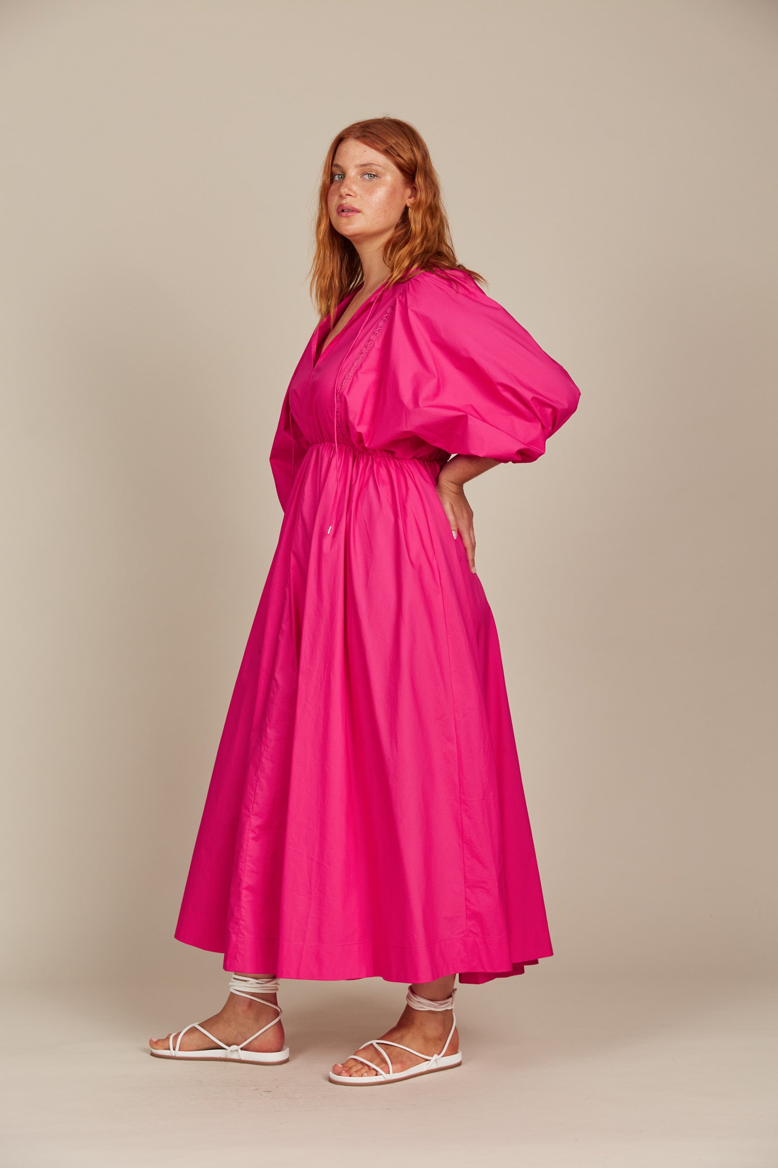 Remi Maxi - Raspberry - Isle of Mine Clothing - Dress Mid