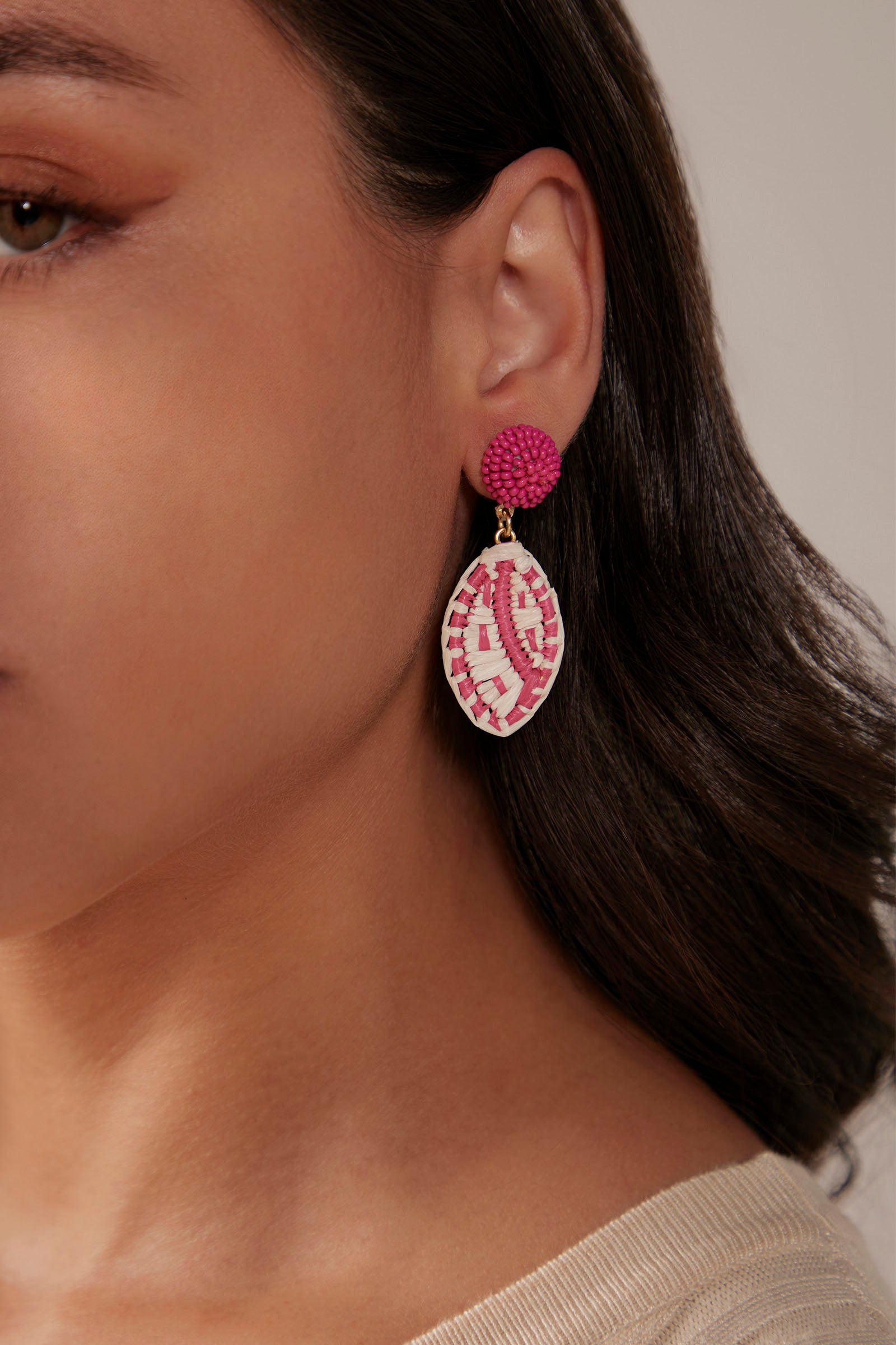 Nouveau Earring - Raspberry - Isle of Mine Earring