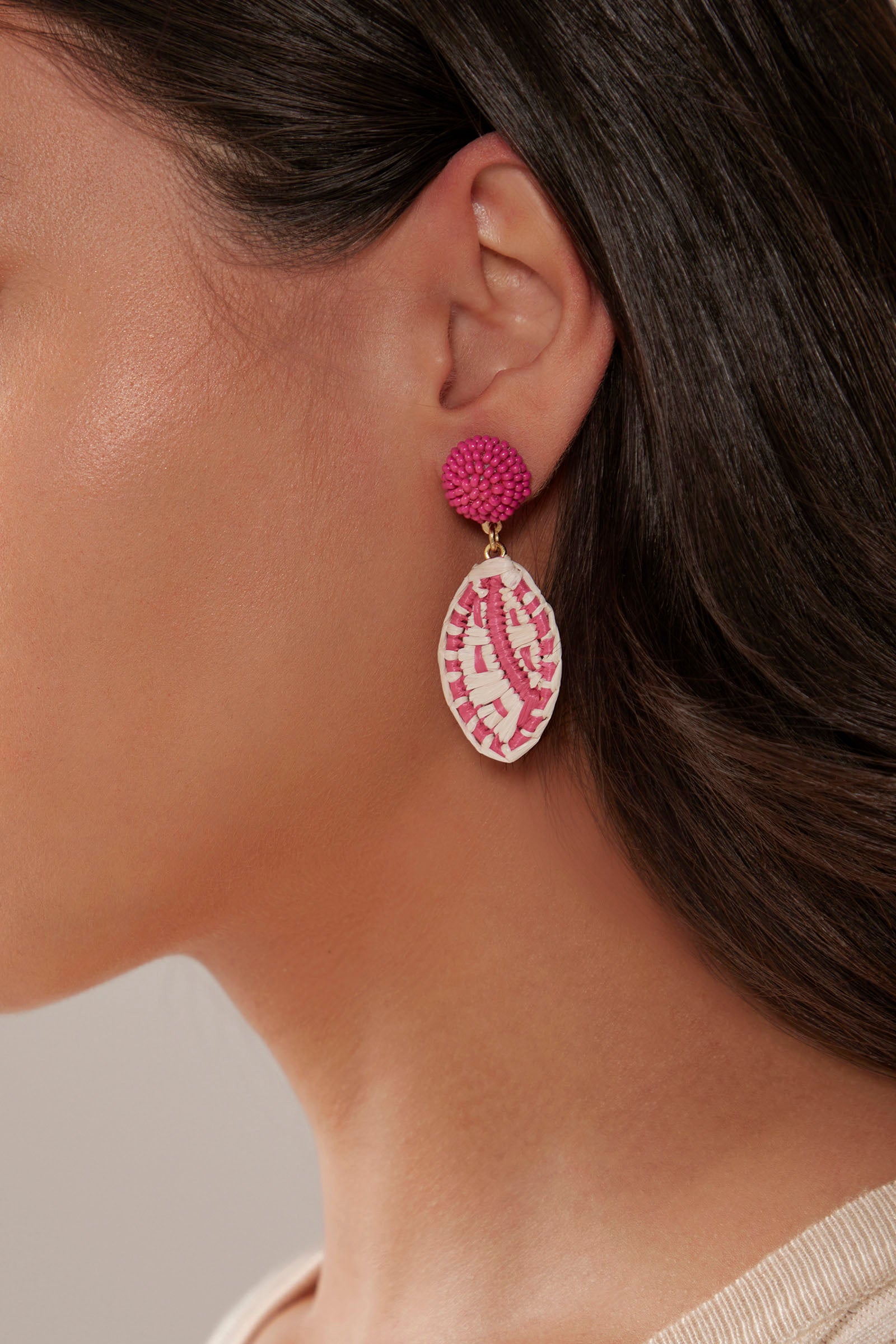 Nouveau Earring - Raspberry - Isle of Mine Earring