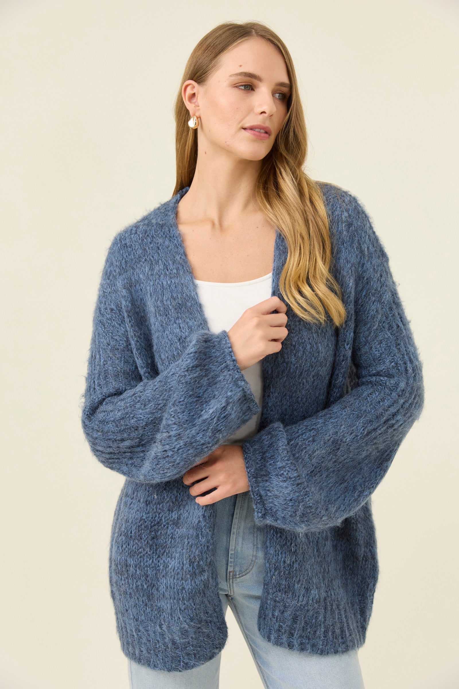 Pallas Relaxed Cardigan - Navy – Isle of Mine