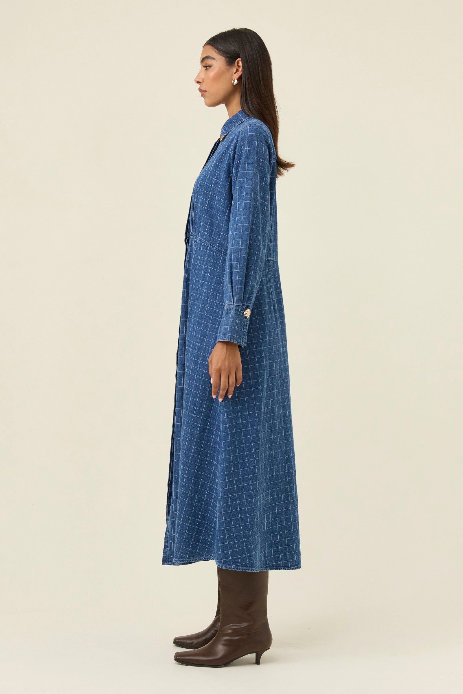 Sloane Denim Maxi Dress