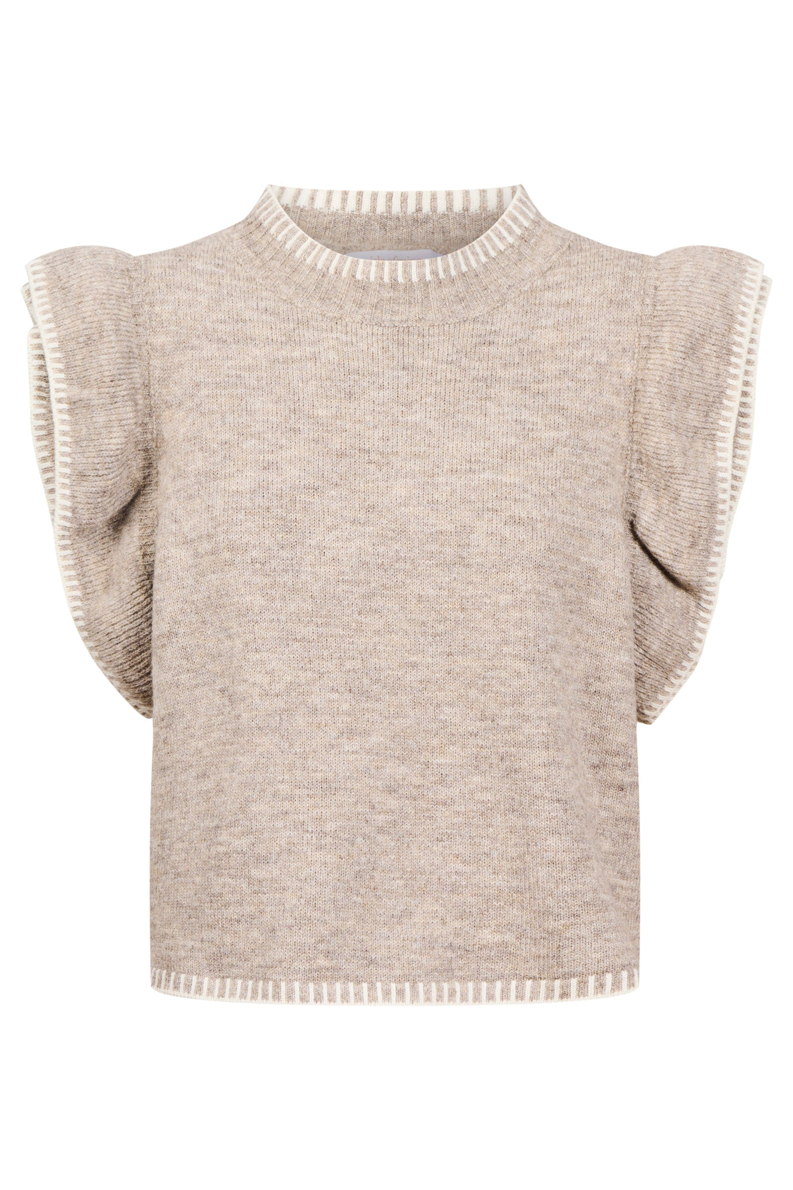 Athena Frill Knit Top - Stone – Isle of Mine