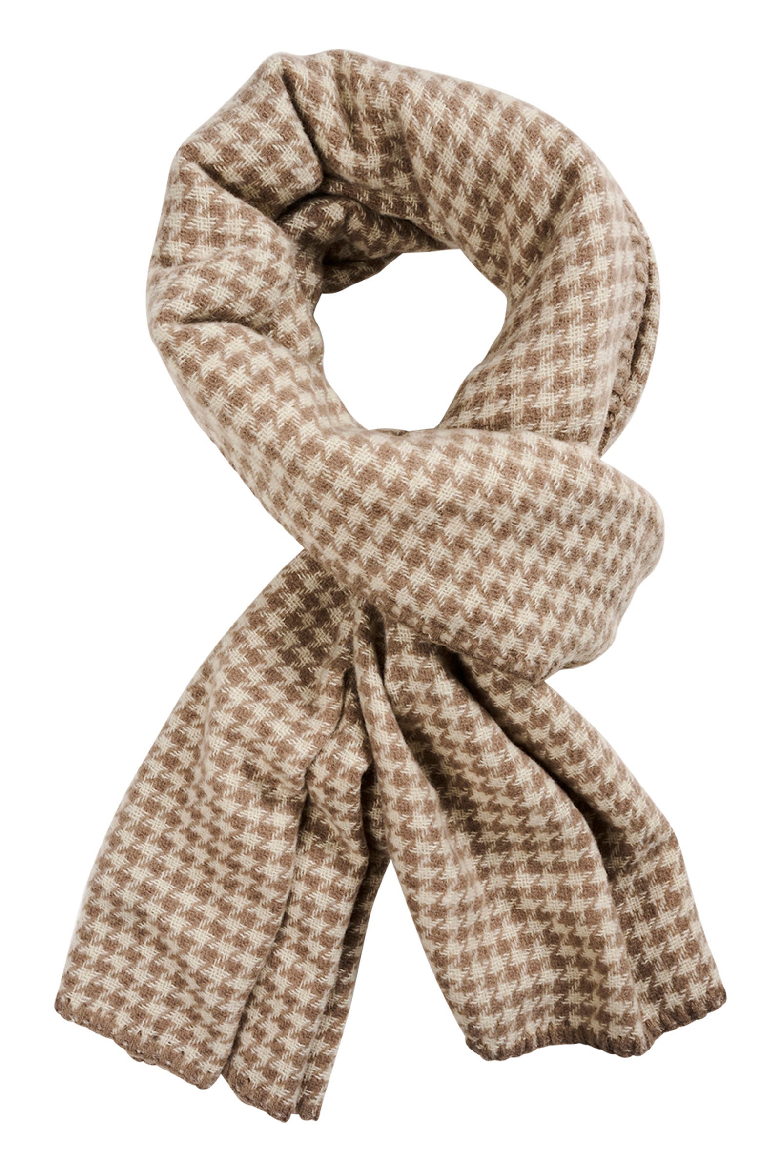 Cassidy Houndstooth Scarf - Ivory – Isle of Mine