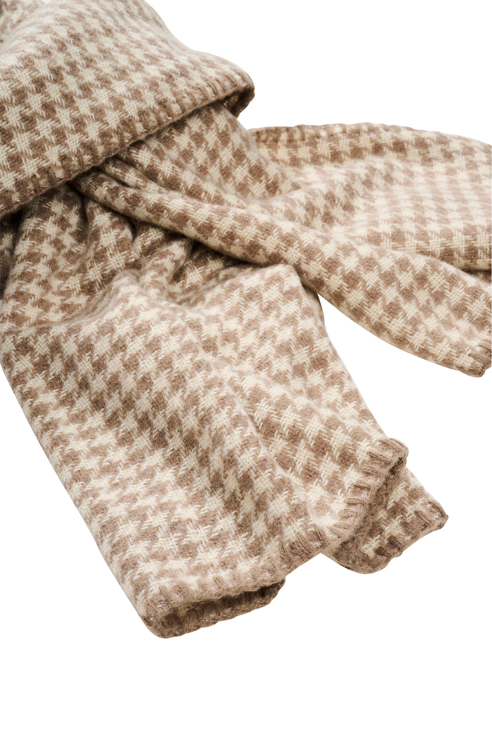Cassidy Houndstooth Scarf - Ivory – Isle of Mine