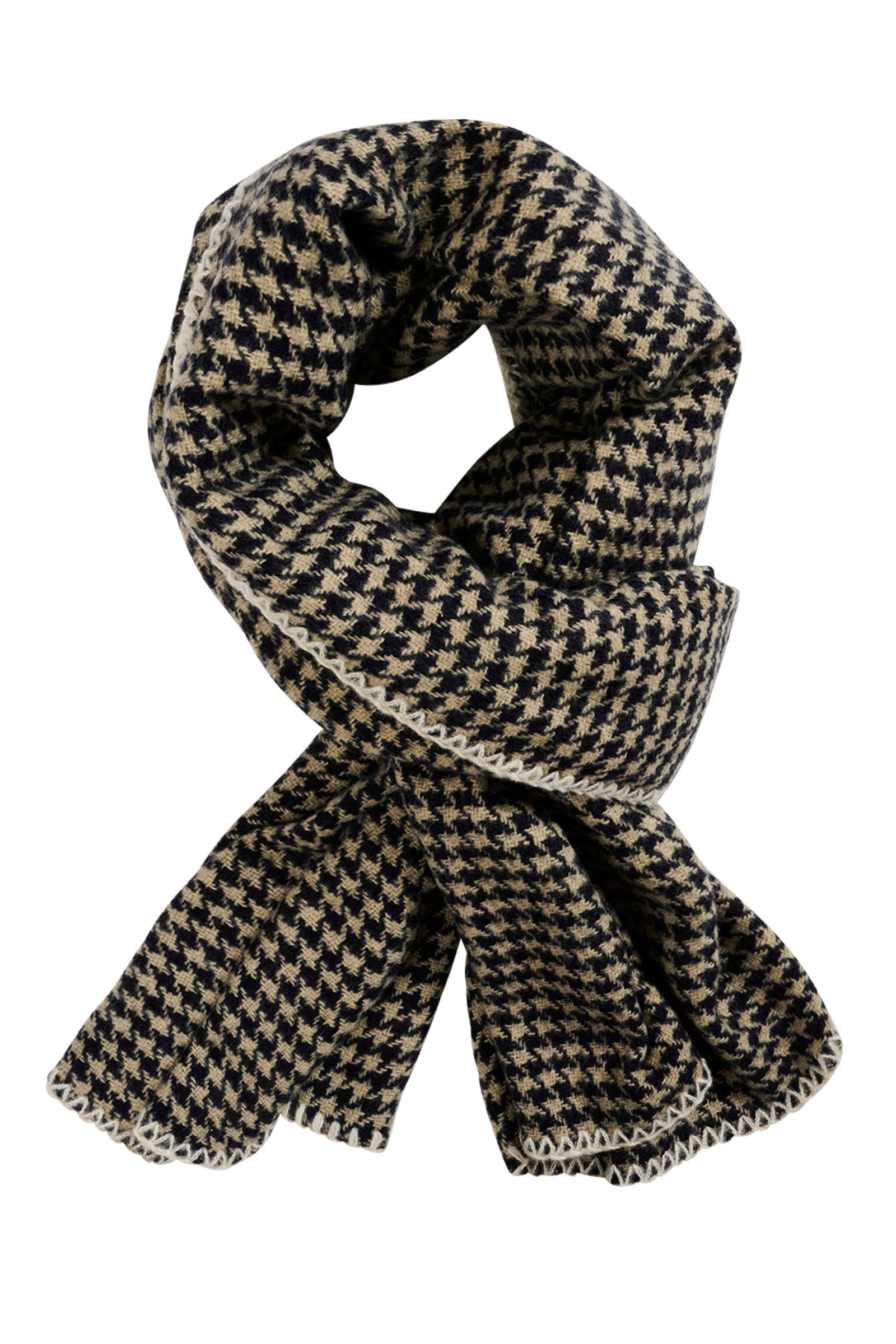 Cassidy Houndstooth Scarf - Charcoal – Isle of Mine