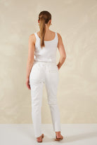 Dalton Denim Pant - White - Isle of Mine Clothing - Denim Jean