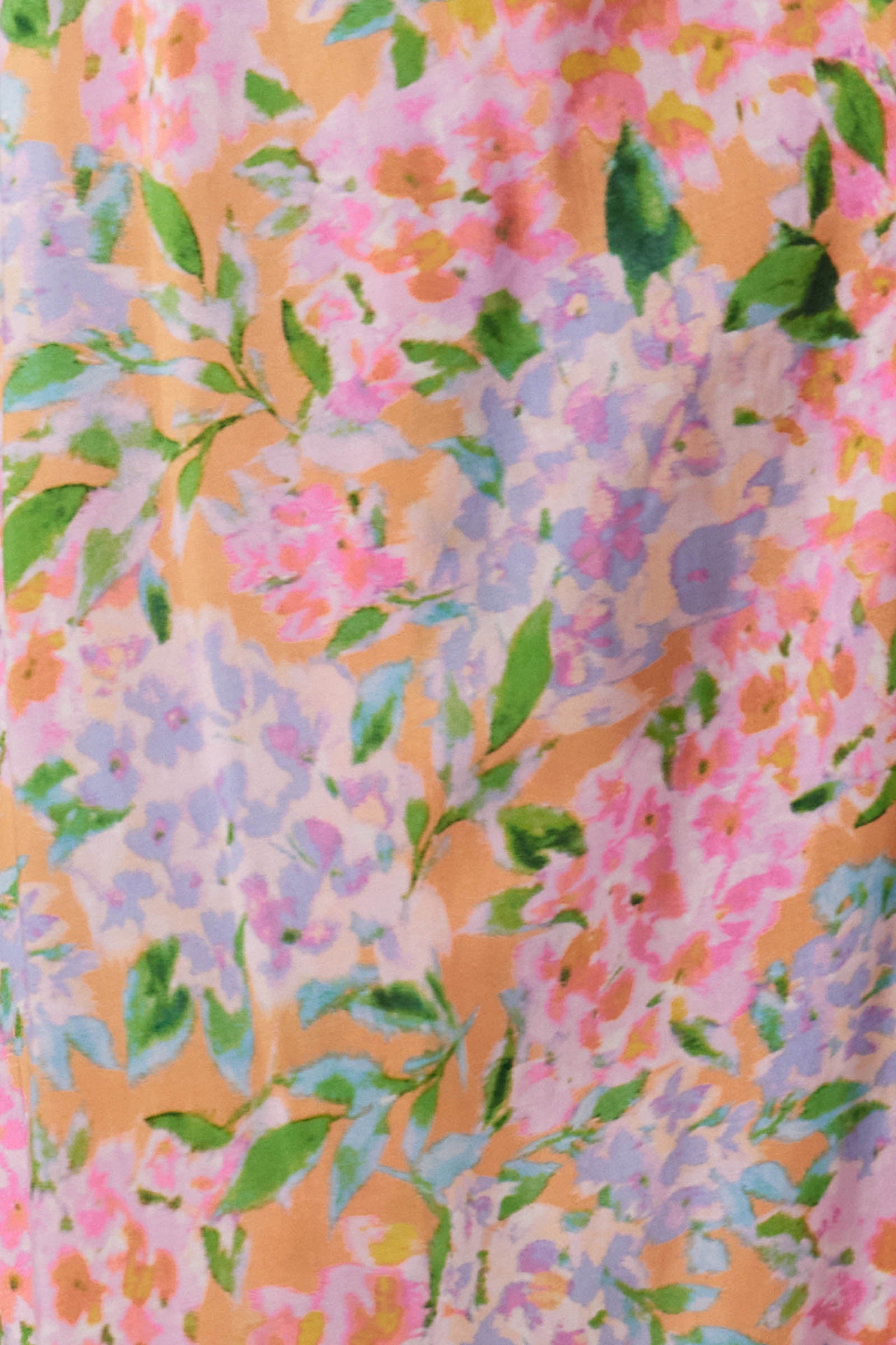 Botanical Tiered Dress - Sunset Hydrangea - Isle of Mine Clothing - Dress Maxi