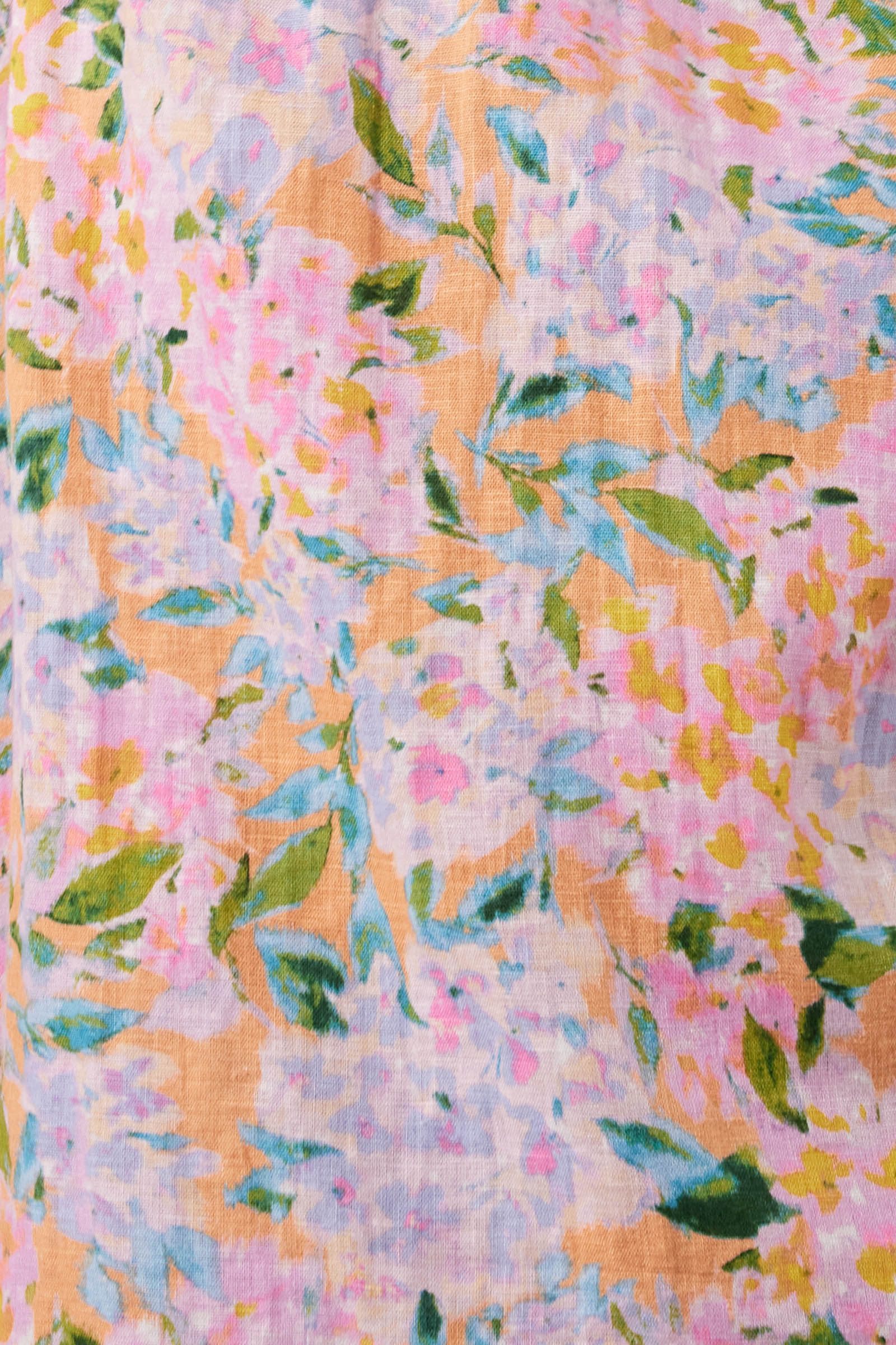 Flora Lace Dress - Sunset Hydrangea - Isle of Mine Clothing - Dress Mid Linen