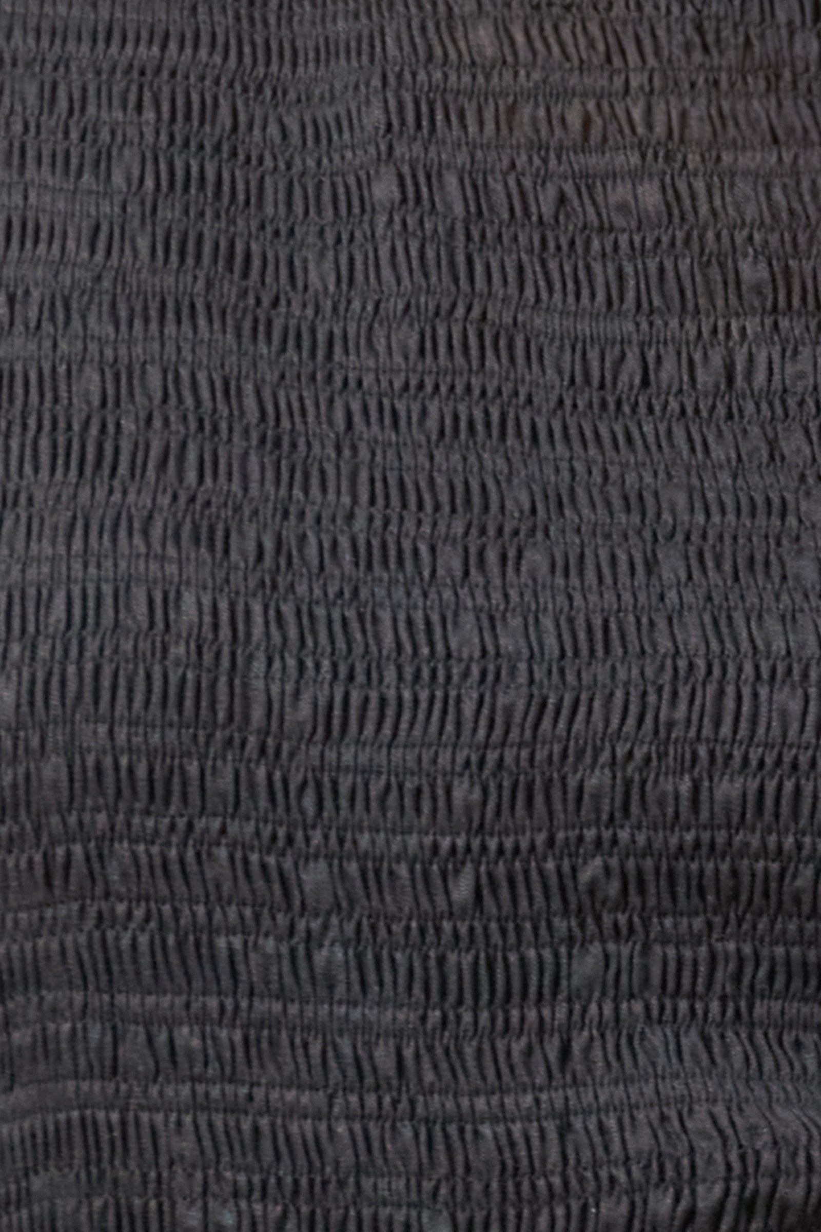 Panorama Shirred Top - Onyx - Isle of Mine Clothing - Top 3/4 Sleeve Linen