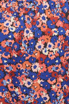 Romance Ruffle Blouse - Azure Bloom - Isle of Mine Clothing - Top 3/4 Sleeve Dressy