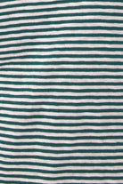 Tisane Stripe Tshirt - Teal - Isle of Mine Clothing - Top Tshirt 3/4 Sleeve