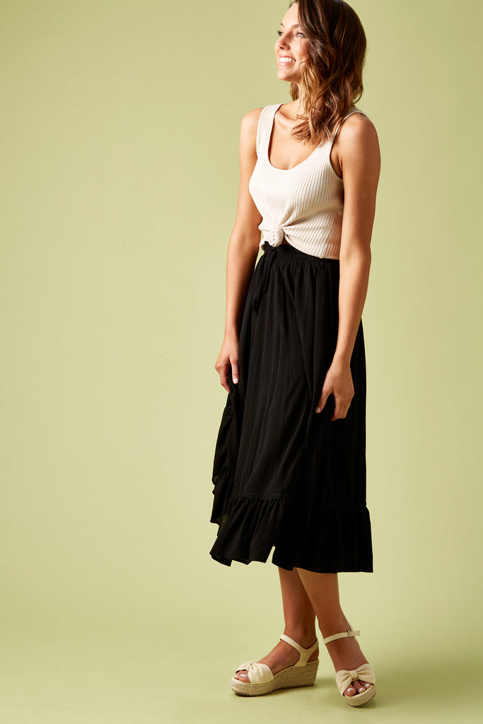 Marquis Maxi Skirt - Black - Isle of Mine Clothing - Skirt Maxi