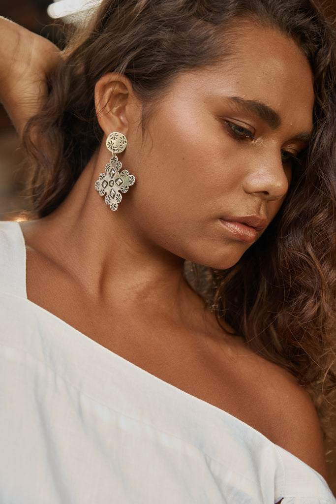 Chalice Earring - Brass - Isle of Mine Earring