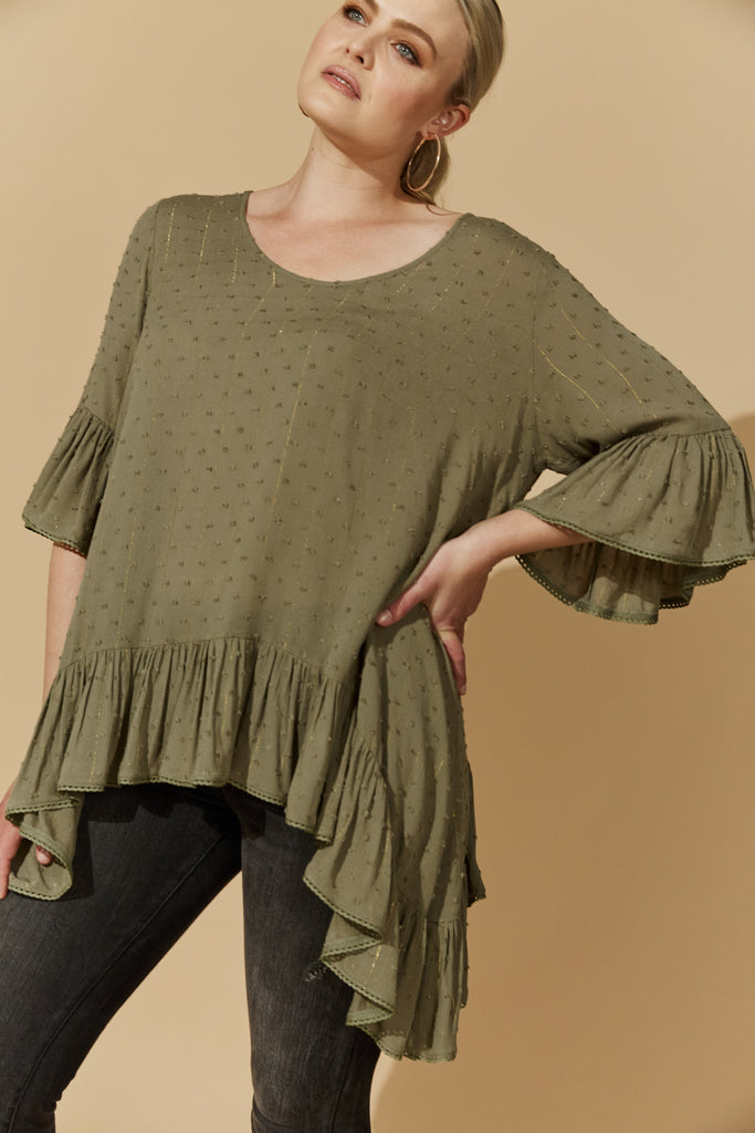 Ethereal Top - Moss - Isle of Mine Clothing - Top One Size Dressy