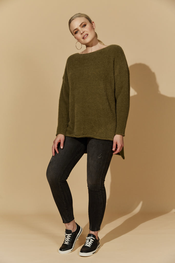 Immerse Knit - Moss - Isle of Mine Clothing - Knit Jumper One Size