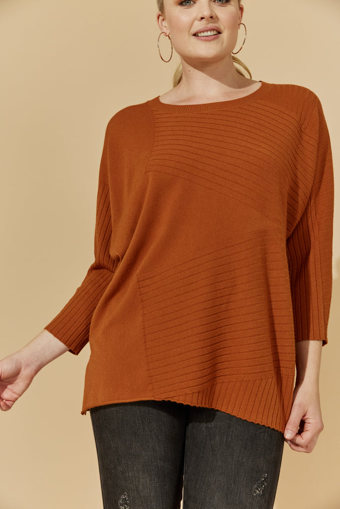 Virtue Knit - Rust - Isle of Mine Clothing - Knit Jumper One Size