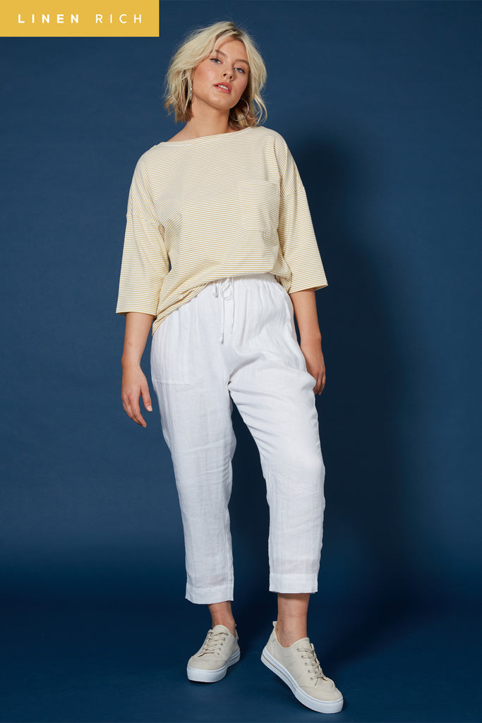 Antillia Relaxed Pant - Imperial - Isle of Mine Clothing - Pant Relaxed Linen