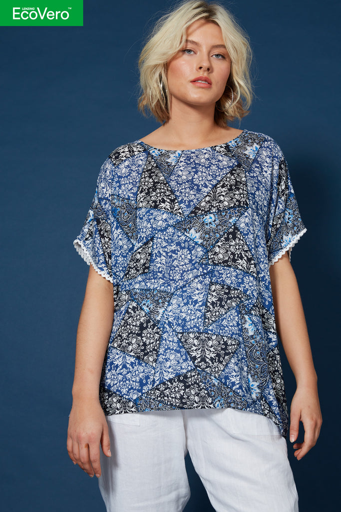 Cascara Relaxed Top - Baha - Isle of Mine Clothing - Top S/S One Size