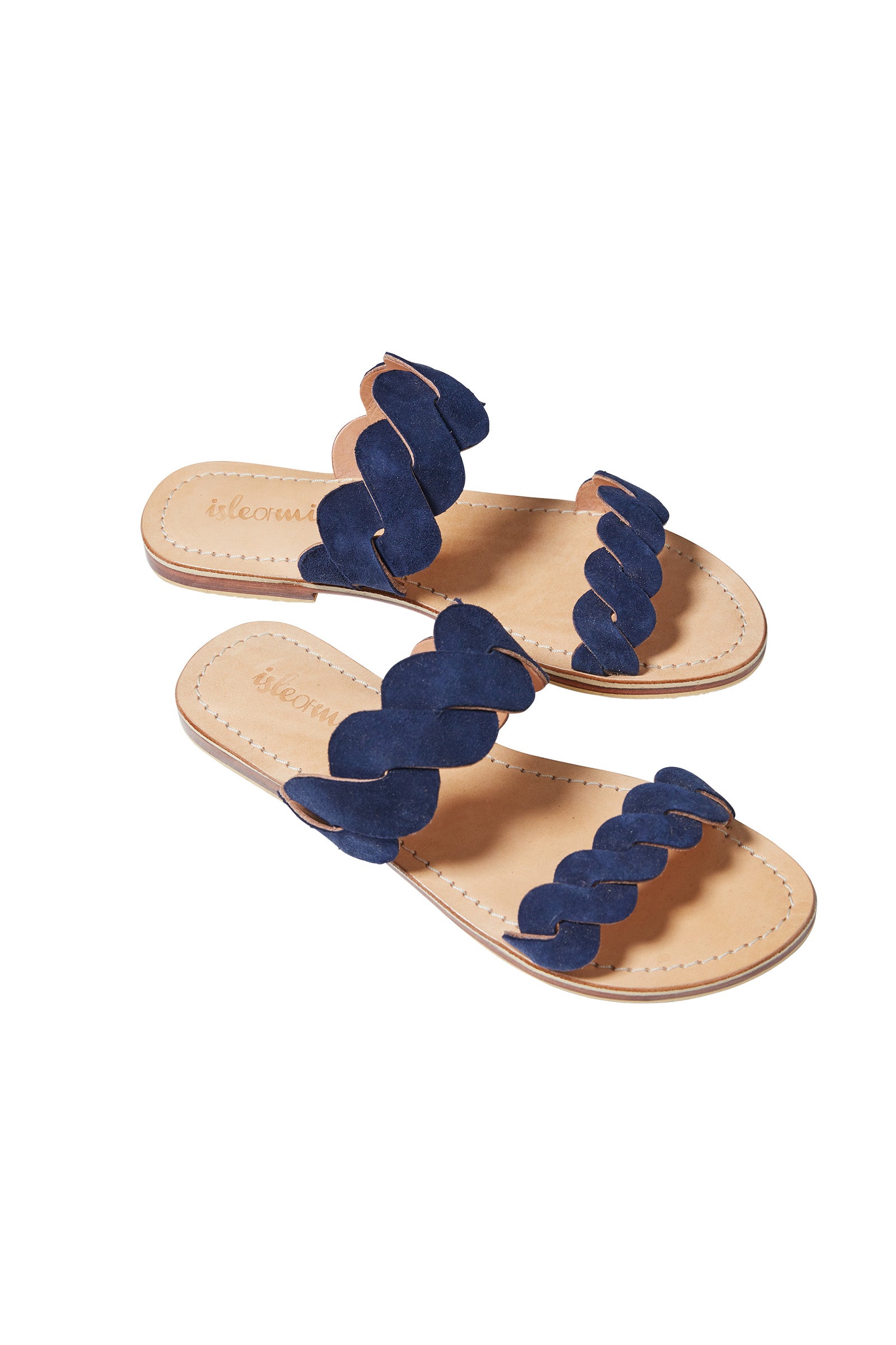 Pala Slide - Navy - Isle of Mine Footwear - Sandals