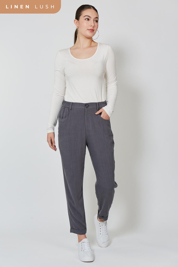 Vera Relaxed Pant - Paloma - Isle of Mine Clothing - Pant Relaxed Linen