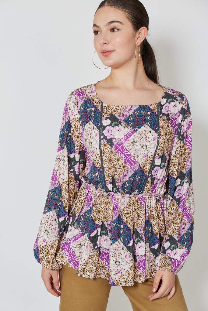 Coppola Blouse - Violet Muse - Isle of Mine Clothing - Top L/S Dressy