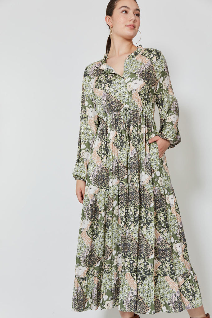 Coppola Maxi Dress - Evergreen Muse - Isle of Mine Clothing - Dress Maxi