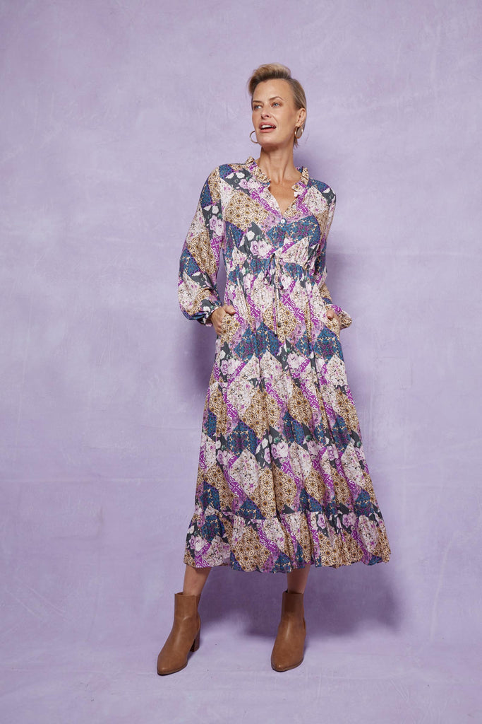 Coppola Maxi Dress - Violet Muse - Isle of Mine Clothing - Dress Maxi