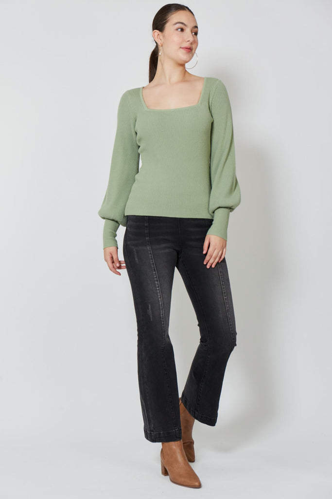 Twiggy Knit Top - Moss - Isle of Mine Clothing - Knit Jumper