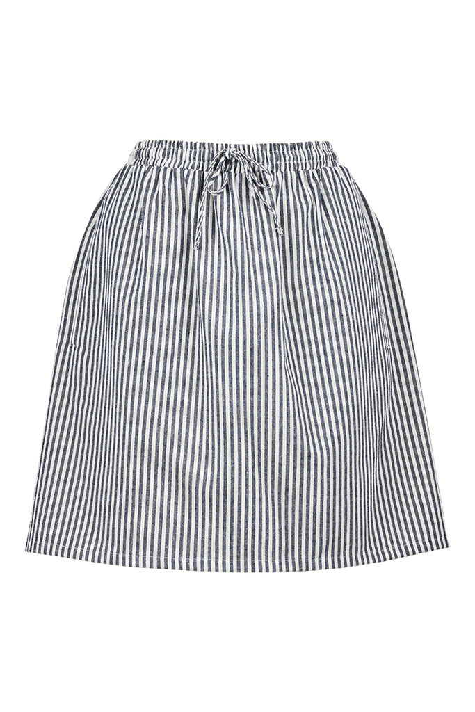 Monaco Mini - Navy Blue - Isle of Mine Clothing - Skirt Linen